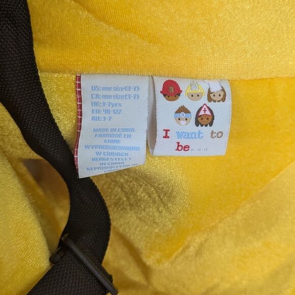 I Want To Be Yellow Excavator Plush Halloween Costume - Picture 5 of 7